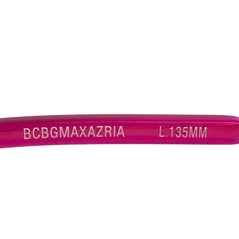 BCBGMAXAZRIA Eyeglasses Frames VALINA PINK Gold Butterfly Full Rim 53-15-135